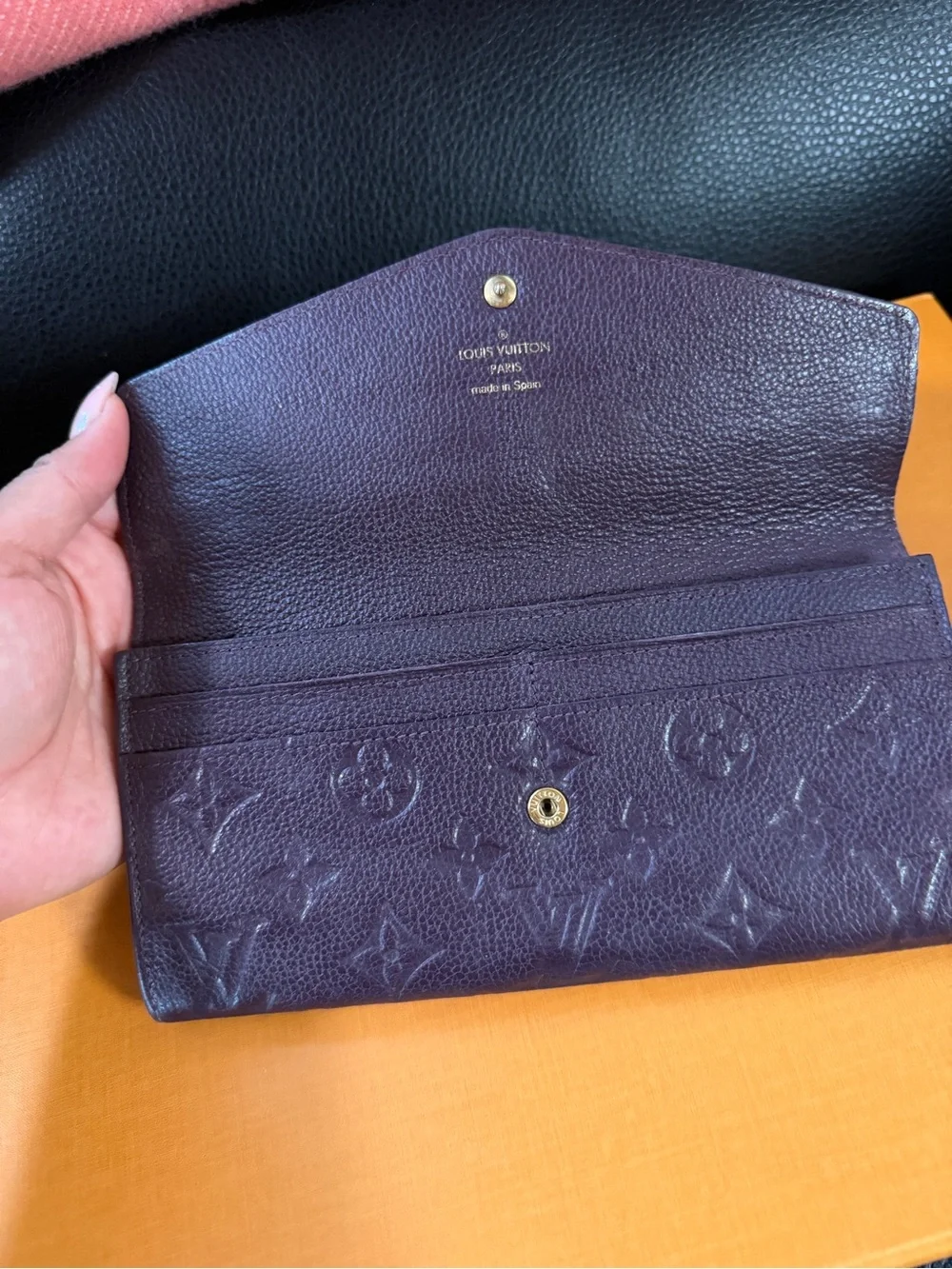 Louis Vuitton Deep Purple Monogram Envelope Wallet